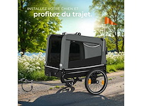 Woofrider hondenfietstrailer grijs (x2) - afbeelding 7 van  10