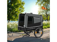 Woofrider hondenfietstrailer grijs (x2) - afbeelding 9 van  10