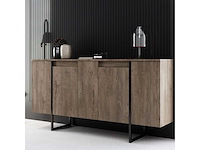 Woonkamermeubelset - 2 delen in zwarte walnoot - afbeelding 2 van  14