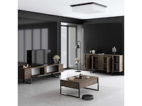 Woonkamermeubelset - 2 delen in zwarte walnoot - afbeelding 5 van  14