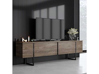 Woonkamermeubelset - 2 delen in zwarte walnoot - afbeelding 8 van  14