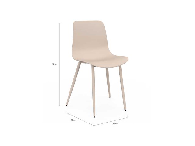 Woonkamerstoelen (kleurenmix) - set van 6 - afbeelding 6 van  9