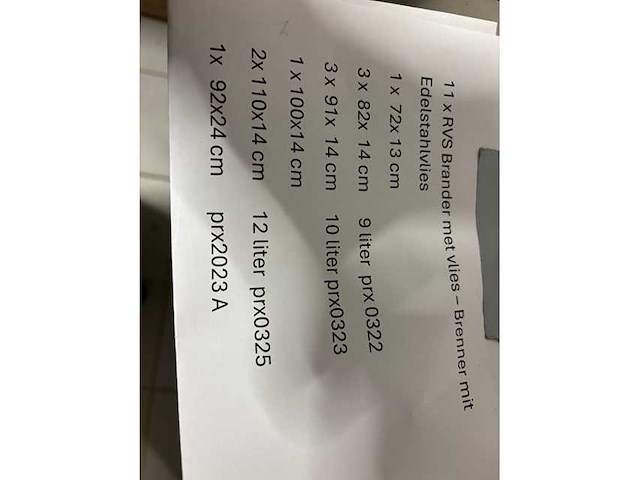 Worgas-mhg - rvs branders met vlies (11x) - afbeelding 9 van  9