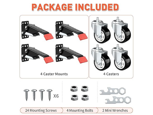 Workbench casters kit 400kg - afbeelding 4 van  6