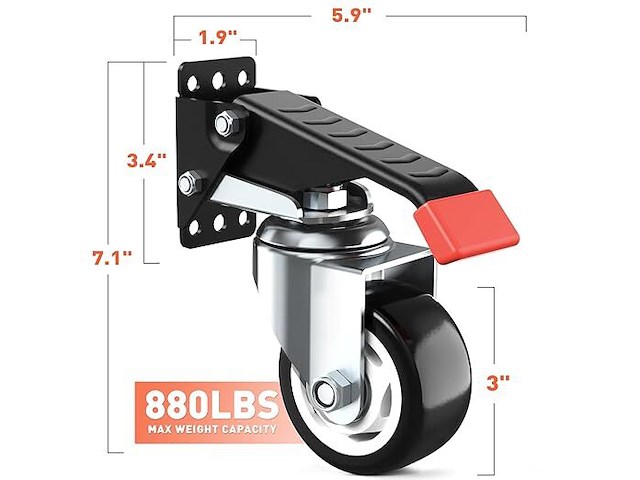 Workbench casters kit 400kg - afbeelding 1 van  6