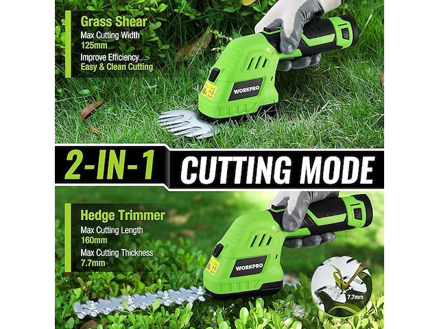 Workpro 12v heggenschaar op accu - afbeelding 5 van  5