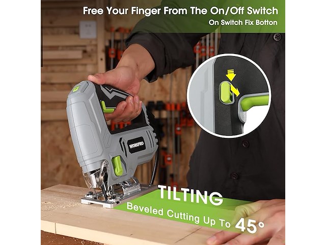 Workpro 600w decoupeerzaag - afbeelding 2 van  5