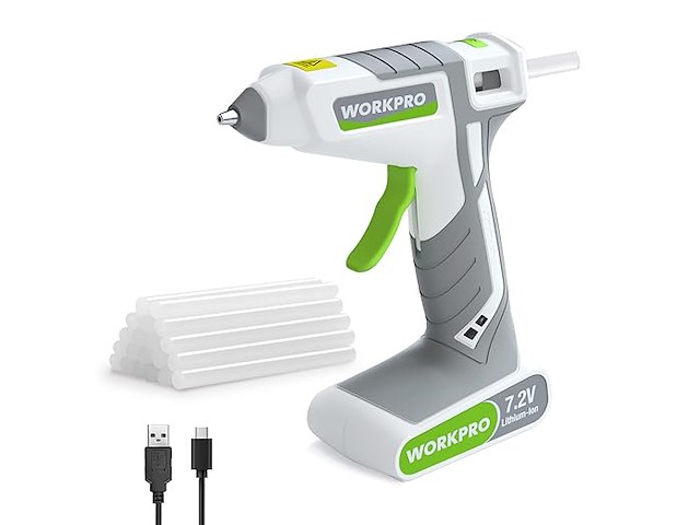 Workpro 7,2 v draadloos lijmpistool - afbeelding 1 van  5