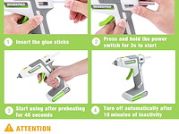 Workpro 7,2 v draadloos lijmpistool - afbeelding 4 van  5