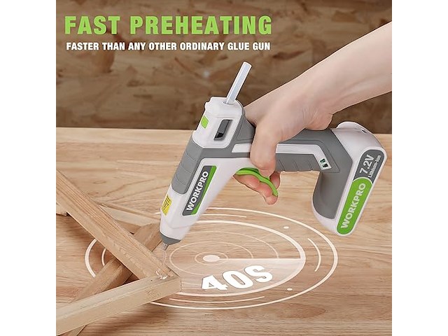 Workpro 7,2 v draadloos lijmpistool - afbeelding 5 van  5
