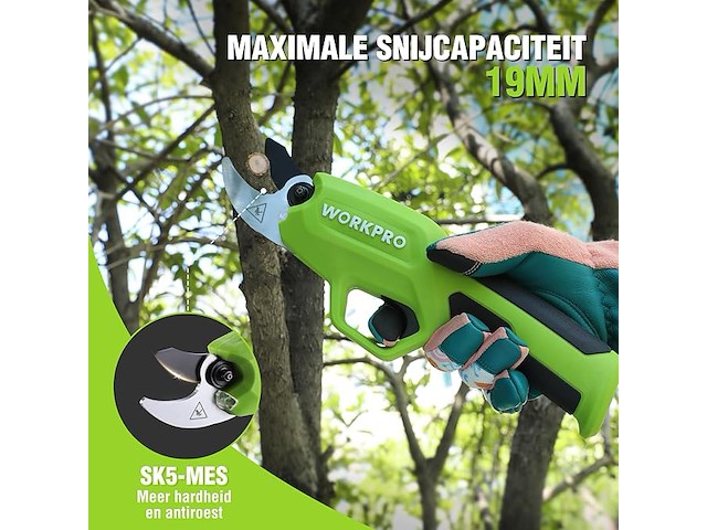 Workpro 7,2 v draadloze snoeischaar - afbeelding 3 van  3