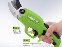Workpro 7,2 v draadloze snoeischaar - afbeelding 4 van  5