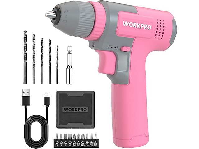 Workpro 8v accuboormachine set - afbeelding 1 van  4