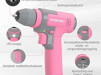 Workpro 8v accuboormachine set - afbeelding 3 van  4