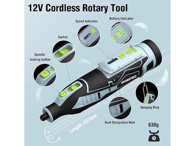 Workpro accugereedschap - afbeelding 3 van  4