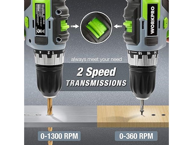 Workpro accuschroefboormachine - afbeelding 5 van  6