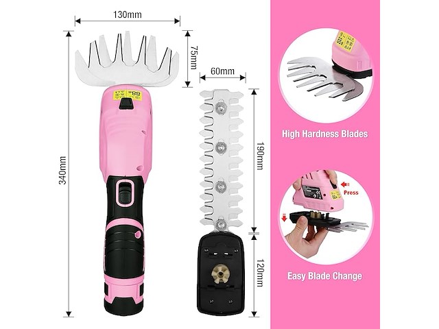 Workpro draadloze gras- en heggenschaar - afbeelding 3 van  3