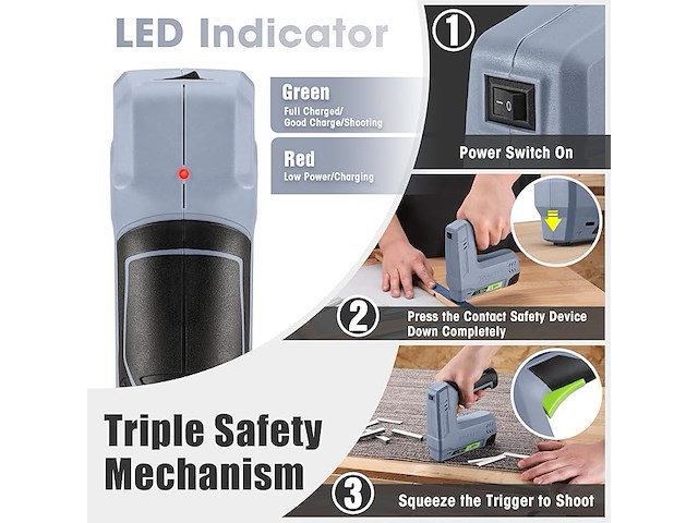 Workpro draadloze nietmachine - afbeelding 3 van  4