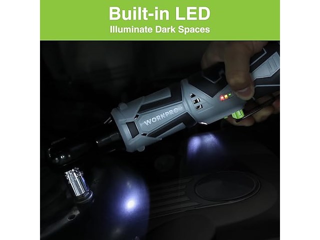 Workpro elektrische ratelsleutelset - afbeelding 2 van  7