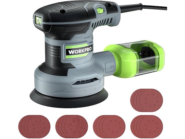 Workpro excentrische schuurmachine 300 w - afbeelding 1 van  4