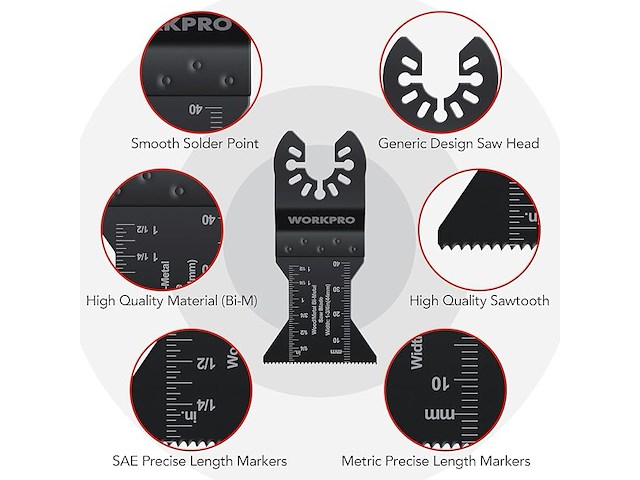 Workpro multifunctionele gereedschapsschijven - afbeelding 3 van  5