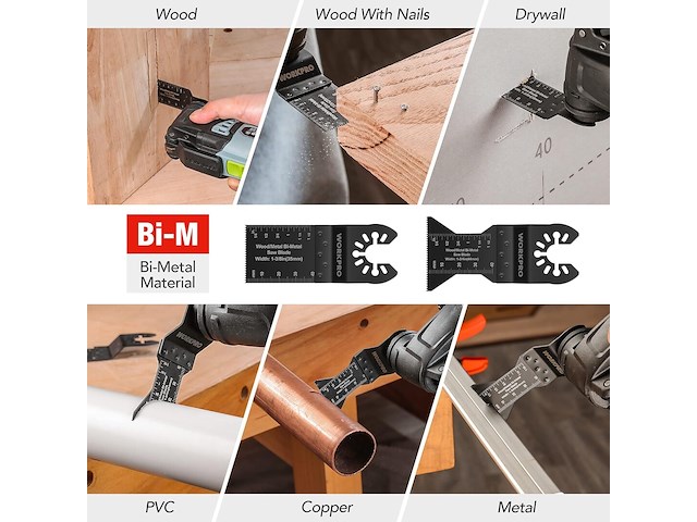 Workpro multifunctionele gereedschapsschijven - afbeelding 3 van  4