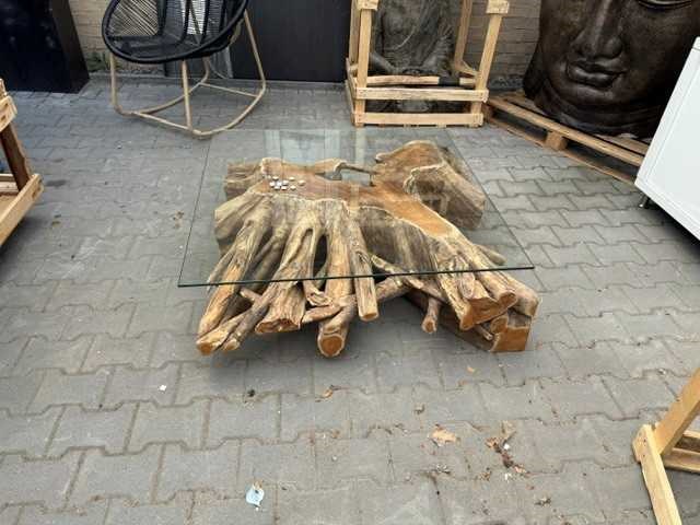 Wortel salontafel 100x100 - afbeelding 1 van  2