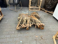 Wortel salontafel 100x100 - afbeelding 1 van  2