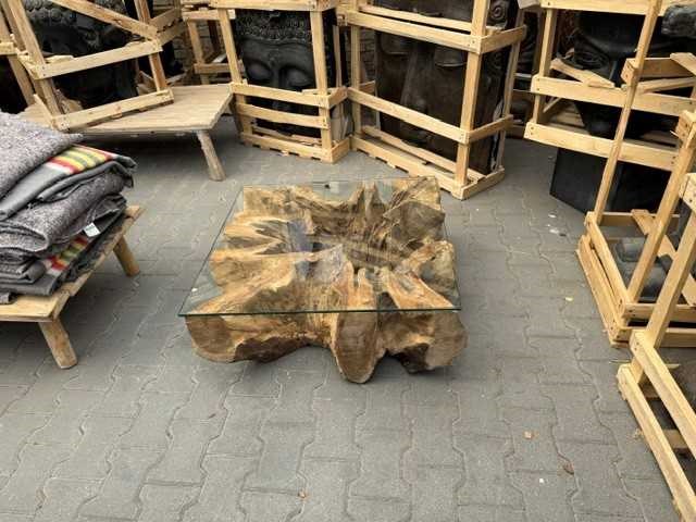 Wortel salontafel 80x80 - afbeelding 1 van  2