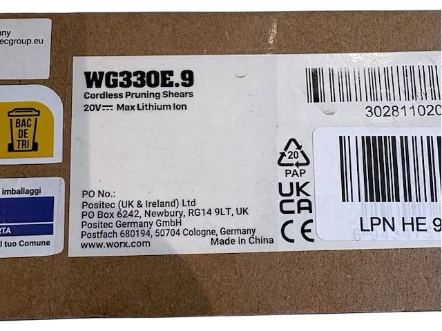 Worx snoeischaar nitro wg330e.9 - afbeelding 3 van  5