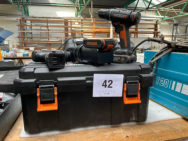 Worx wx108 boormachine (2x) - afbeelding 3 van  3