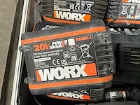 Worx wx370 accu-boormachine met 5 diverse batterijen - afbeelding 4 van  6
