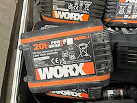 Worx wx370 accu-boormachine met 5 diverse batterijen - afbeelding 4 van  6