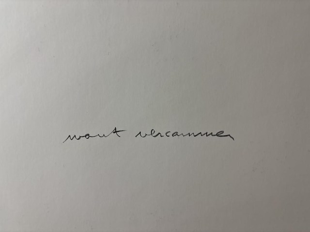 Wout vercammen - gesigneerde editie - afbeelding 2 van  2