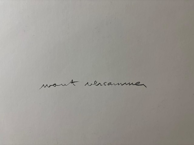 Wout vercammen - gesigneerde editie - afbeelding 2 van  2