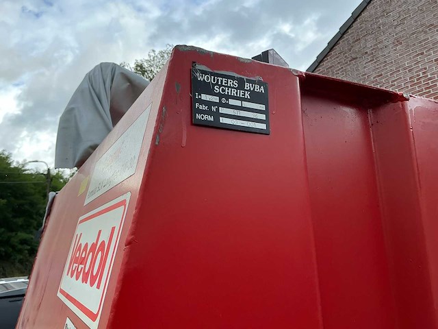 Wouters 1,2 kubieke meter rode diesel tank - afbeelding 6 van  7