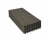 Wpc vloertegel 30x60cm, voor garden terrace, café 12 stuks - 2 m²