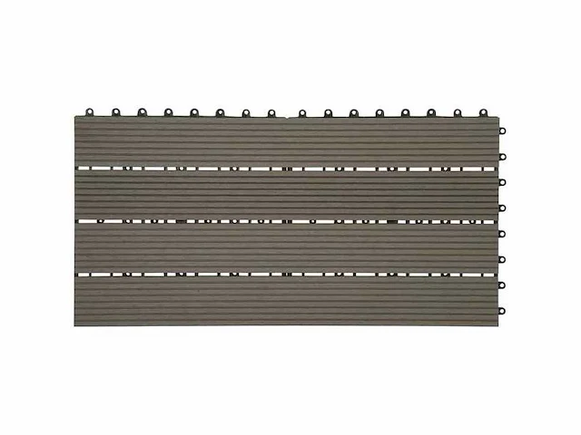 Wpc vloertegel 30x60cm, voor garden terrace, café 12 stuks - 2 m² - afbeelding 2 van  4