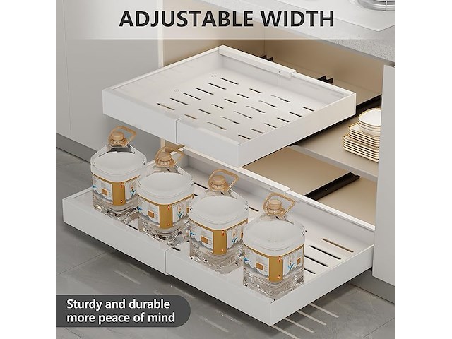 Wqu uittrekbare kastorganizer (zwart) - afbeelding 4 van  5