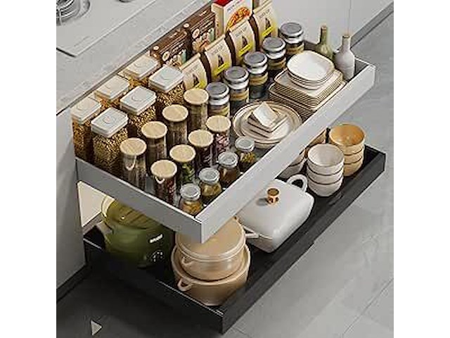 Wqu uittrekbare kastorganizer (zwart) - afbeelding 1 van  4