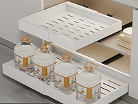 Wqu uittrekbare kastorganizer (zwart) - afbeelding 3 van  4