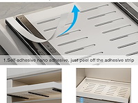 Wqu uittrekbare kastorganizer (zwart) - afbeelding 4 van  4