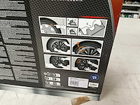 Wrc wieldoppen 15 inch zwart/zilver 4 stuks - afbeelding 4 van  6