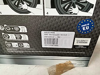 Wrc wieldoppen 15 inch zwart/zilver 4 stuks - afbeelding 5 van  6