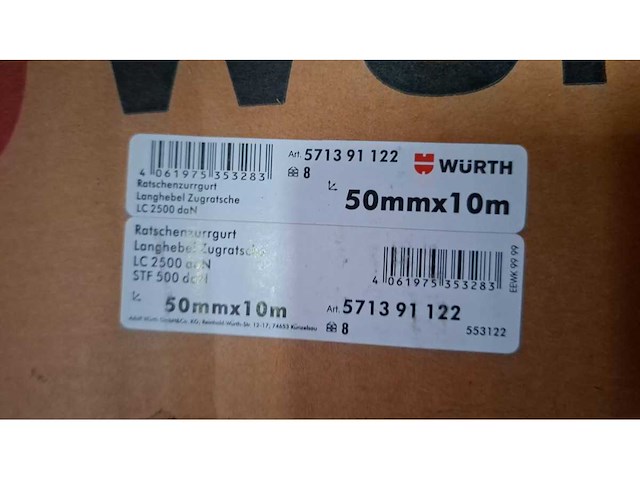 Wurth - 50mm x 10 m - type ergo 8st - afbeelding 2 van  2