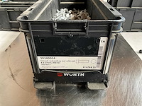 Würth 10.32kg schroef zeskantkop met voldraad m8x25 in stapelbare bak - afbeelding 2 van  6
