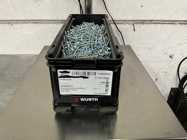 Würth 10.46 kg plaatschroef cilinderkop 4,2 x 38 in stapelbare bak - afbeelding 1 van  5