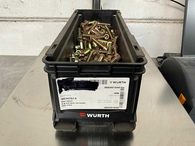 Würth 10.91 kg bzk bout m10x40 in stapelbare bak - afbeelding 1 van  5