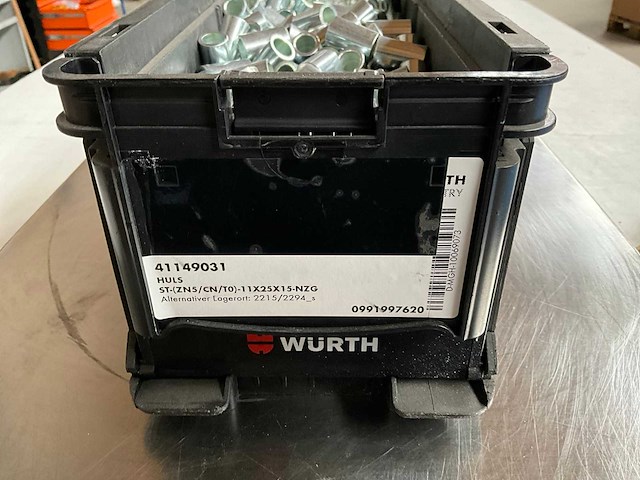 Würth 11.09kg huls 11x25x15 in stapelbare bak - afbeelding 5 van  6