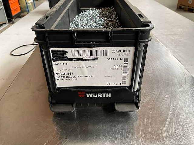 Würth 11.14kg boorschroef platbolkop 4,2 x 16 in stapelbare bak - afbeelding 1 van  2